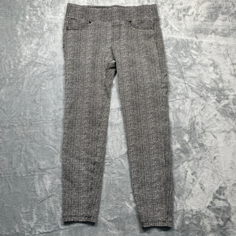 Liverpool‎ Pull On Leggings Womens White Whisper Black White Grid 6/28